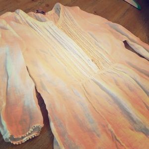 Calypso St. Barth white linen blouse size M